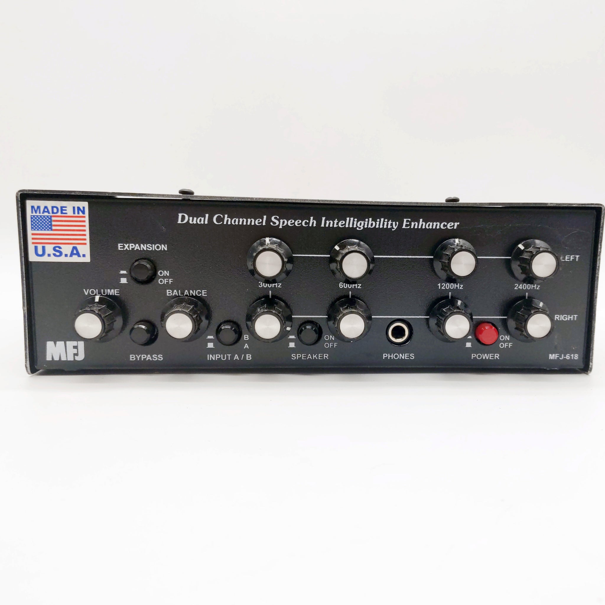 MFJ-618 Speech Intelligibility Enhancer, Dual Channel, Factory Display