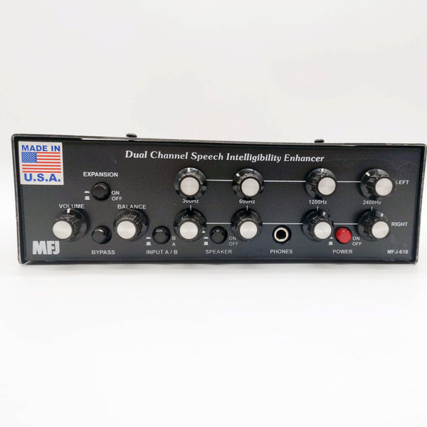 MFJ-618 Speech Intelligibility Enhancer, Dual Channel, Factory Display