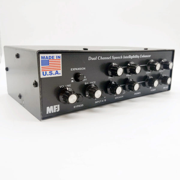 MFJ-618 Speech Intelligibility Enhancer, Dual Channel, Factory Display