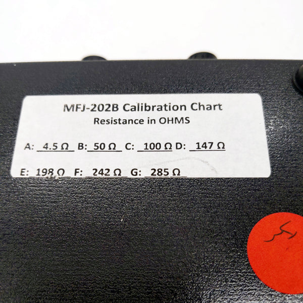 MFJ-202B RX Noise Bridge (Antenna Tuner), Factory Display