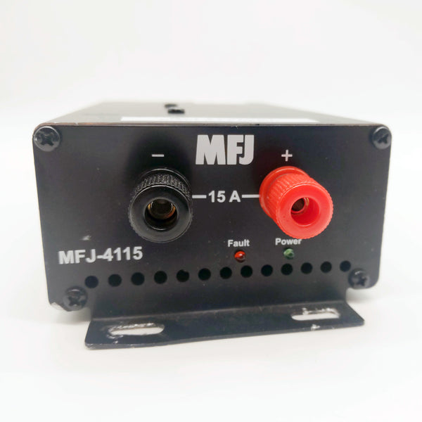 MFJ-4115 Switching Power Supply, 15A, 13.8VDC, With Power Cable, Factory Display