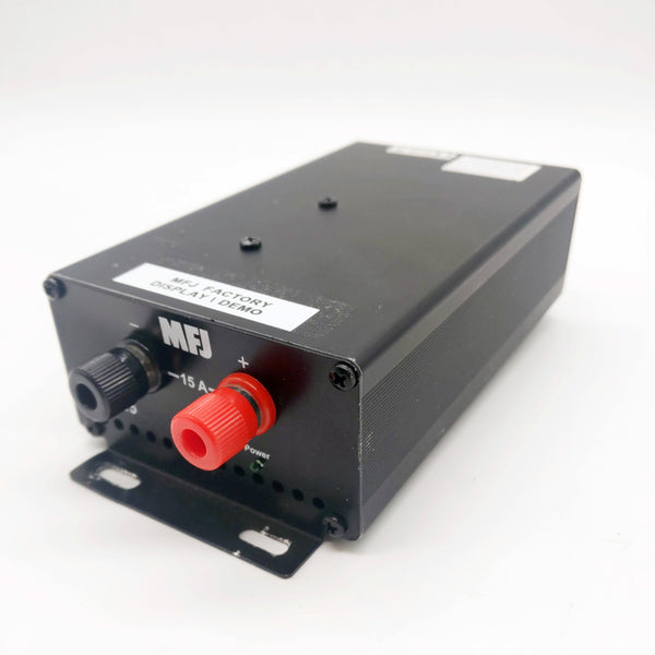 MFJ-4115 Switching Power Supply, 15A, 13.8VDC, With Power Cable, Factory Display