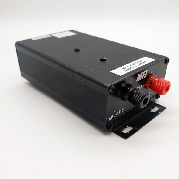 MFJ-4115 Switching Power Supply, 15A, 13.8VDC, With Power Cable, Factory Display