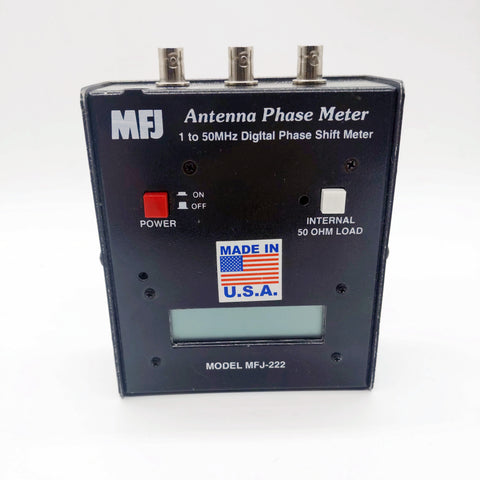 MFJ-222 Antenna Digital Phase Shift Meter, 1 to 50 MHz, Factory Display