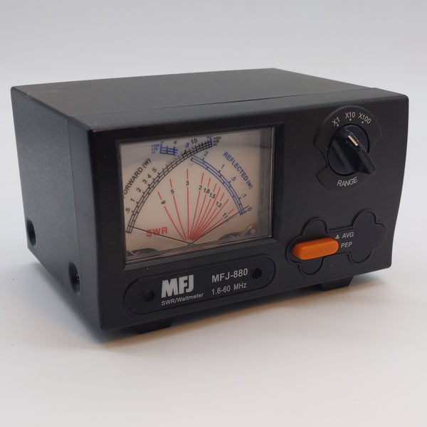 MFJ-880 Wattmeter/SWR Meter, 1.6 MHz to 60 MHz, See Video