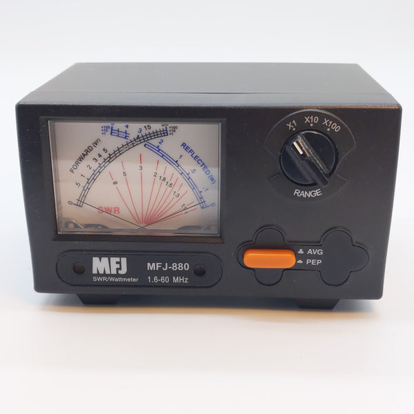 MFJ-880 Wattmeter/SWR Meter, 1.6 MHz to 60 MHz, See Video