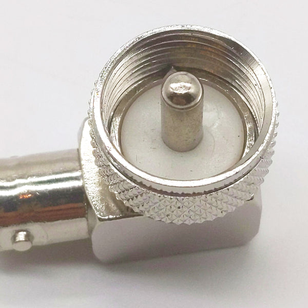 Right Angle PL-259 HF To BNC Female Adapter/Connector