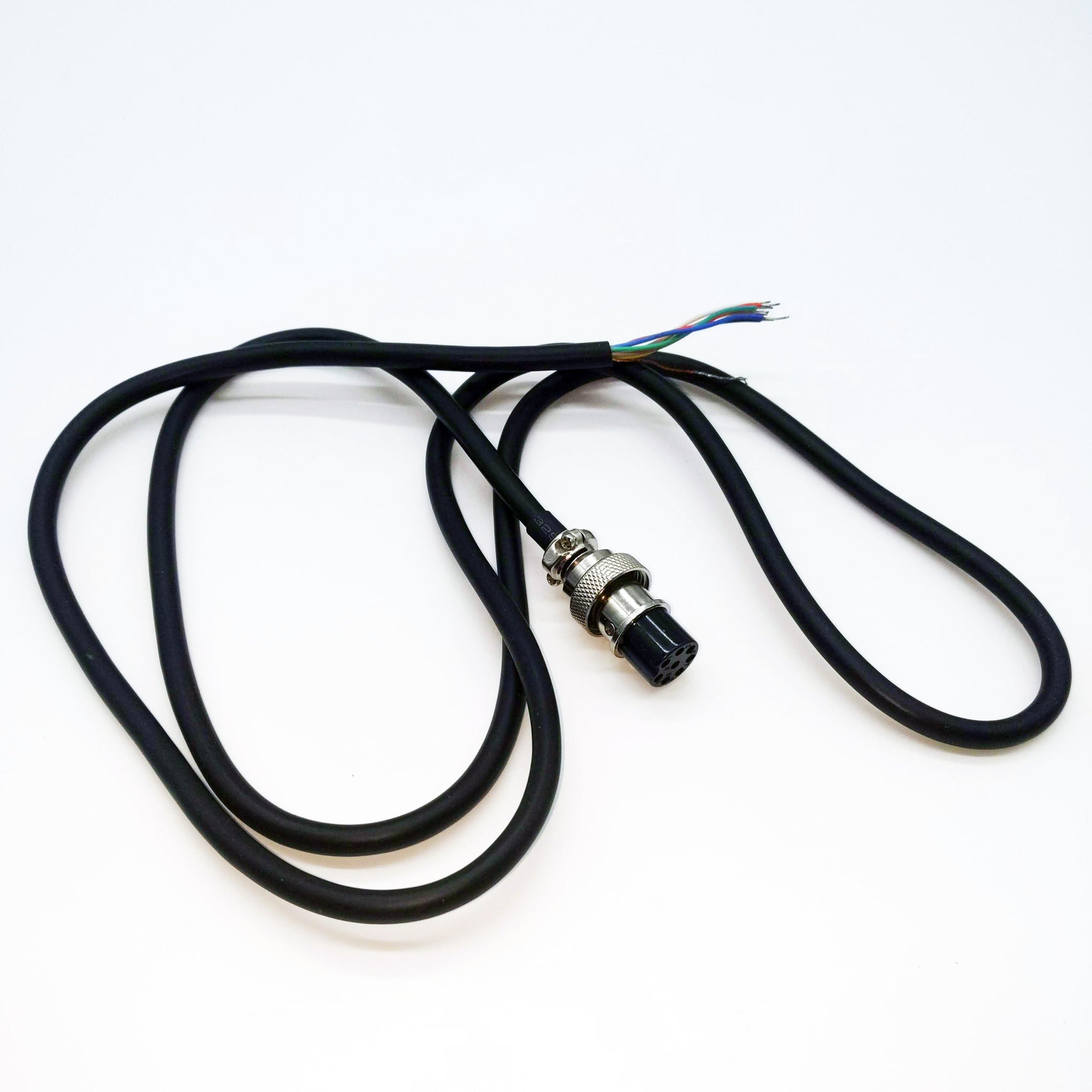 8 Pin Microphone Cable, 48" Long, Female Round Connector