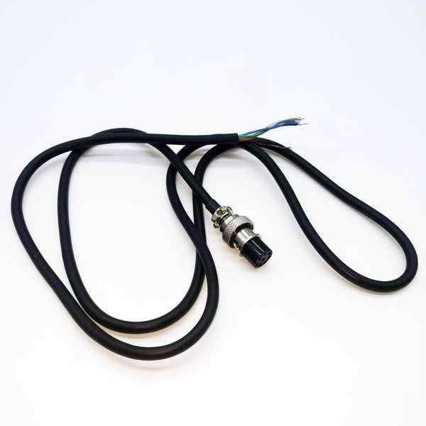 8 Pin Microphone Cable, 48" Long, Female Round Connector