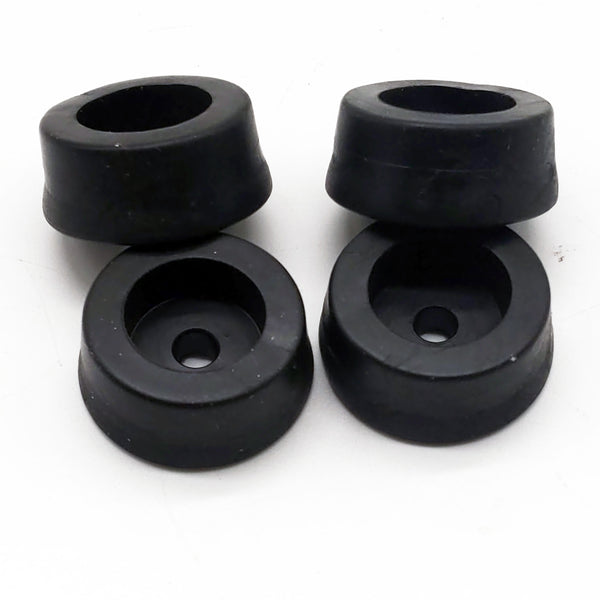 Four Hard Rubber Feet, Bruce 0448, 1" Diameter, USA Made