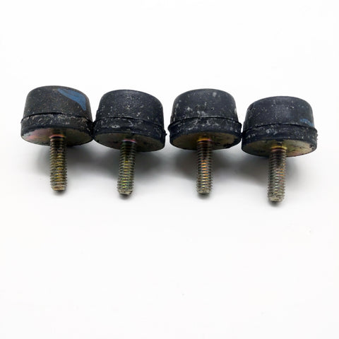 Four Hard Rubber Feet With 1/4 x 28 Screw Post