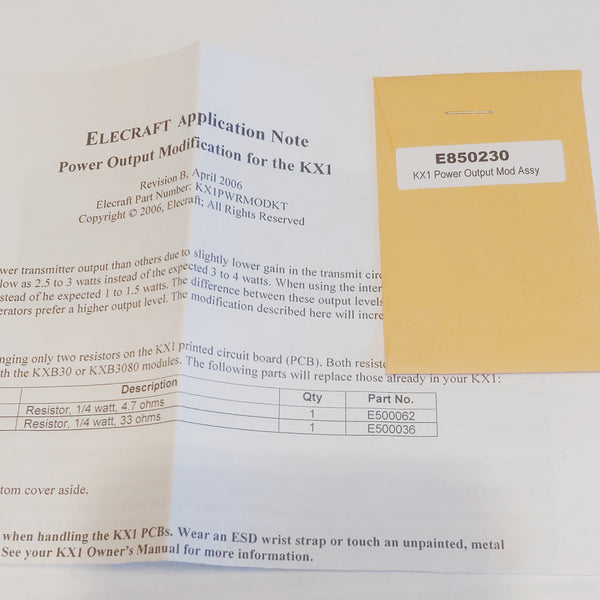 Elecraft Parts From Various Kits, KXB3080, KX1, KPA100, See Photos