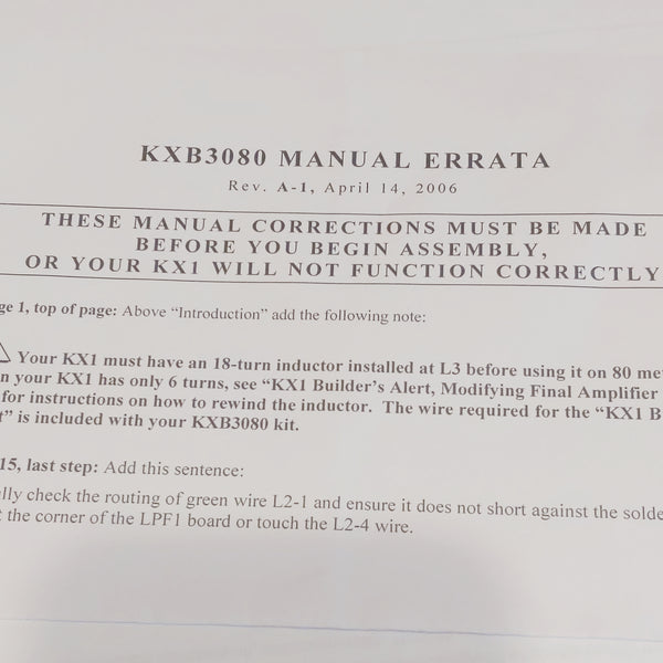 Elecraft Parts From Various Kits, KXB3080, KX1, KPA100, See Photos