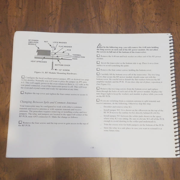 Elecraft Transverter Owner's Manual For XV50, XV144, XV222, XV432