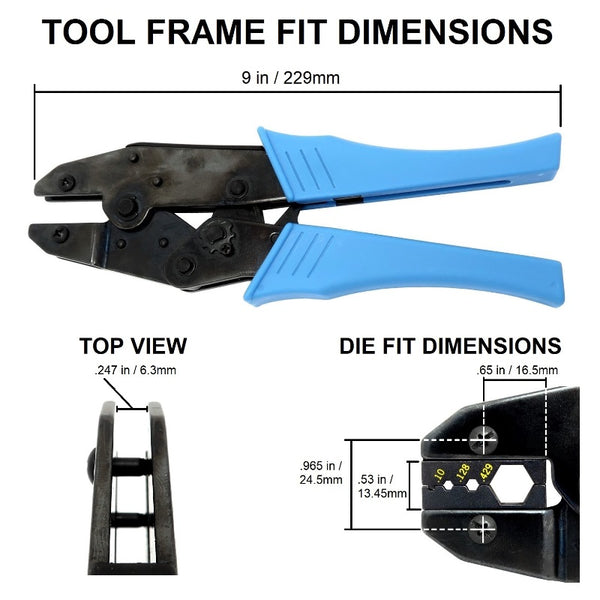 RG-174 and RG-58 Interchangeable Die For Standard Ratcheting Crimp Tools
