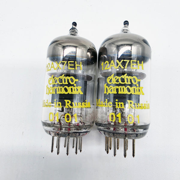 Electro Harmonix 12AX7EH Matched Pair, NEW,  Russian, Hickok Tested