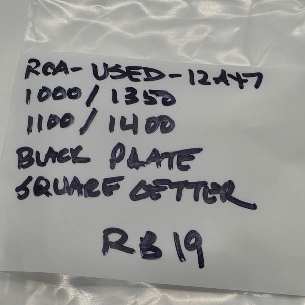 RCA 12AX7 Matched Pair, Black Plates, Square Getter, Hickok Tested