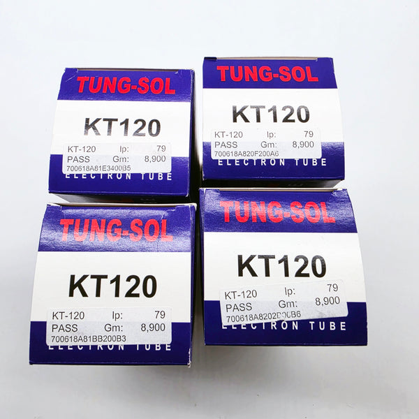 Factory Matched Quad Tung-Sol KT-120 Power Tubes, Russian, New