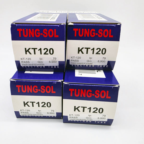 Factory Matched Quad Tung-Sol KT-120 Power Tubes, Russian, New