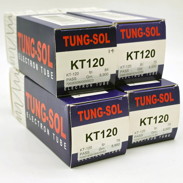 Factory Matched Quad Tung-Sol KT-120 Power Tubes, Russian, New