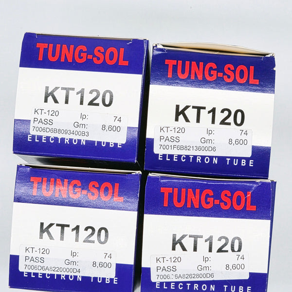 Factory Matched Quad Tung-Sol KT-120 Power Tubes, Russian, New RB73