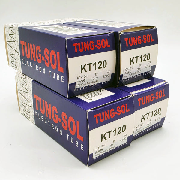 Factory Matched Quad Tung-Sol KT-120 Power Tubes, Russian, New RB73
