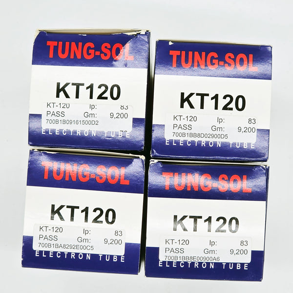 Factory Matched Quad Tung-Sol KT-120 Power Tubes, Russian, New RB74