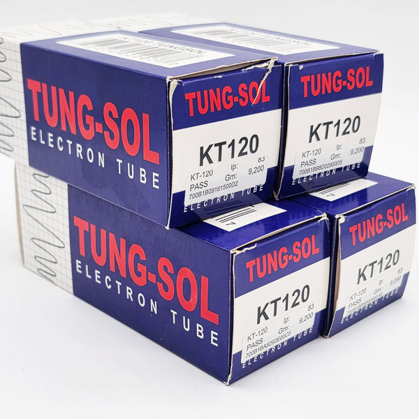 Factory Matched Quad Tung-Sol KT-120 Power Tubes, Russian, New RB74