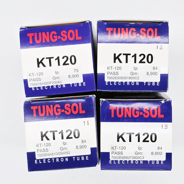 Factory Matched Quad Tung-Sol KT-120 Power Tubes, Russian, New RB75