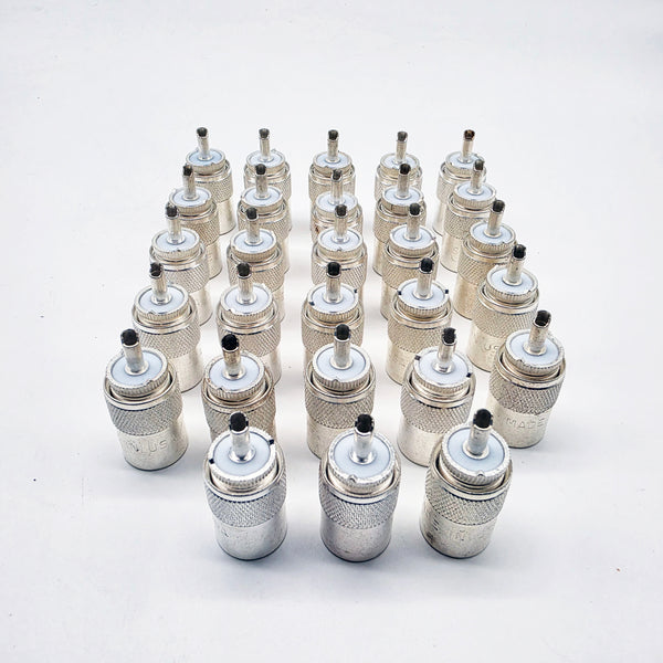 28 Count PL-259, USA Made, Silver Over Brass, Teflon Dialectric