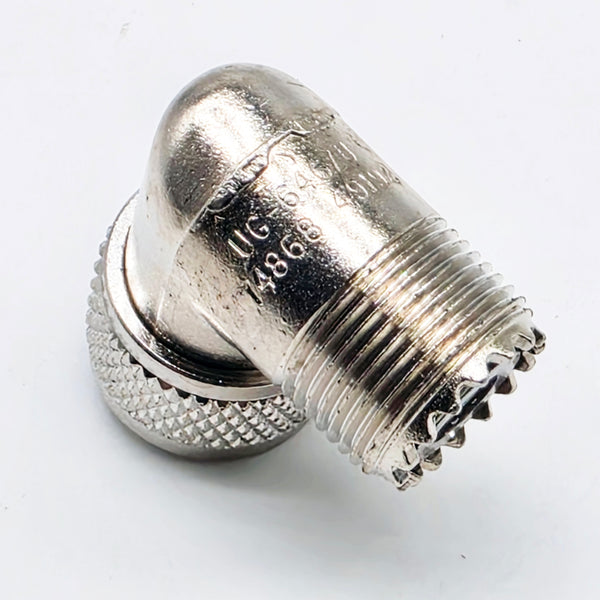 Amphenol Right Angle PL-259/SO-239 (UHF Male/Female), Lot of 4, USA Made