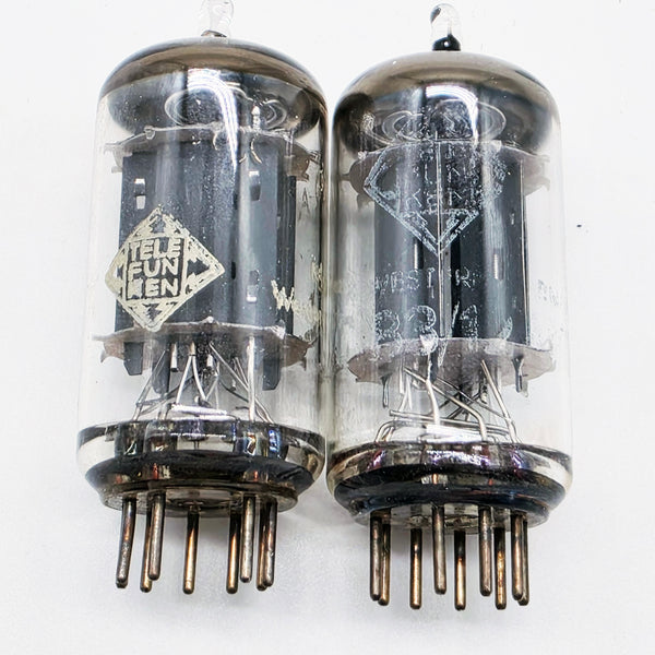 Telefunken 12AX7 Matched Pair, Western Germany, Hickok Tested