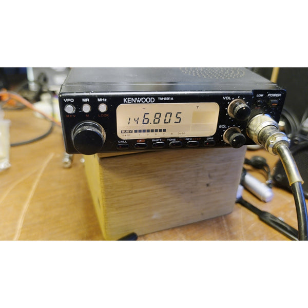 Kenwood TM-231A 2M Mobile Transceiver, With Mic, Good, VIDEO