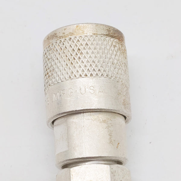 Andros (USA) Male N Connector, Silver Plate, Gold Pin