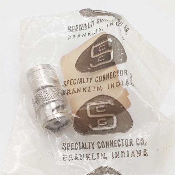 BNC Male Cable End Connector, USA Made, Specialty Connectors