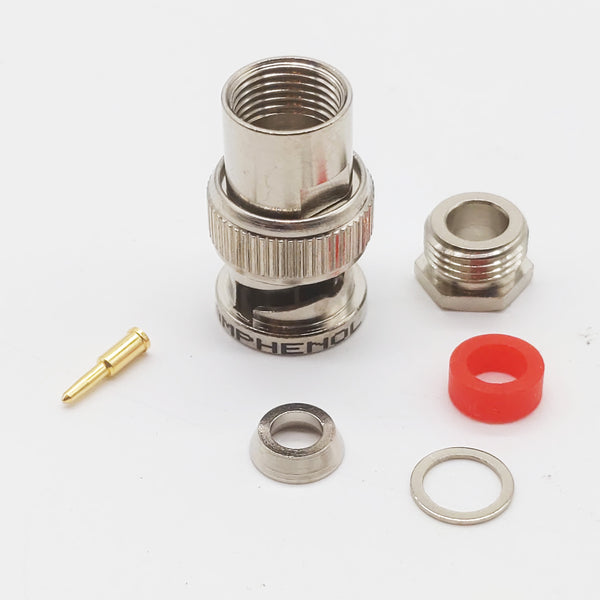 Amphenol RFX BNC Clamp-On Male Connector