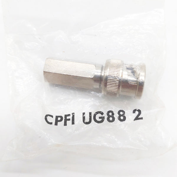 Cinch BNC Male Straight Connector, In-Line, Cable Mount