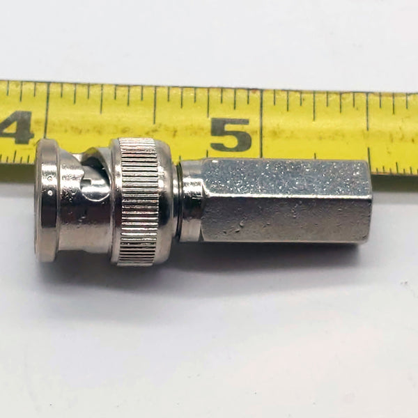 Cinch BNC Male Straight Connector, In-Line, Cable Mount