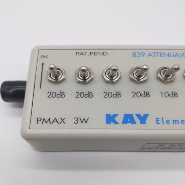 Kay Elemetrics Corp. 839 Attenuator 101 dB Steps, DC-2 GHz