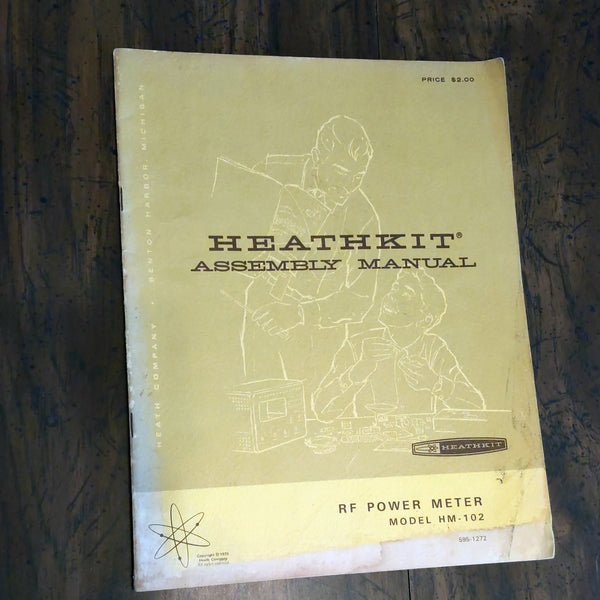 Heathkit HM-102 Power Meter Assembly Manual, Very Clean, See Photos