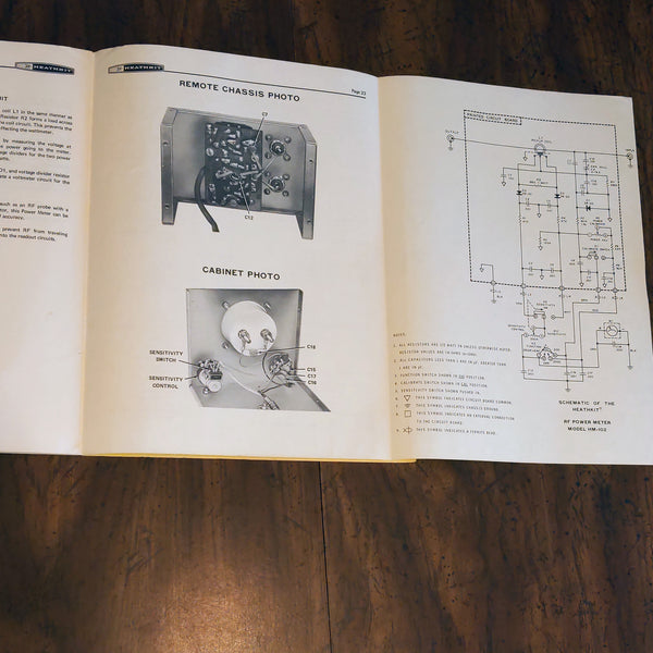 Heathkit HM-102 Power Meter Assembly Manual, Very Clean, See Photos