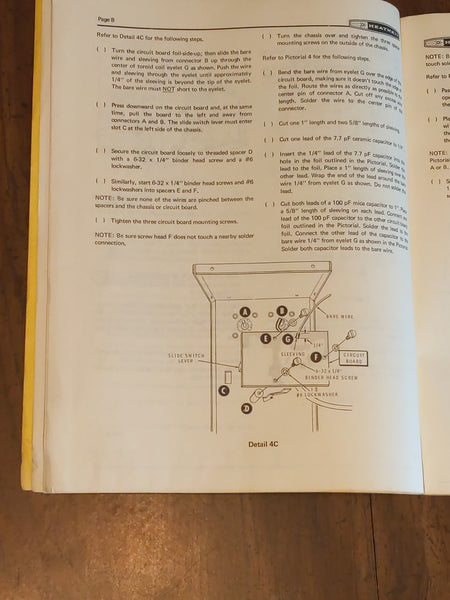 Heathkit HM-102 Power Meter Assembly Manual, Very Clean, See Photos