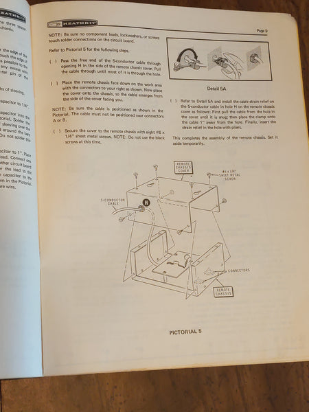 Heathkit HM-102 Power Meter Assembly Manual, Very Clean, See Photos