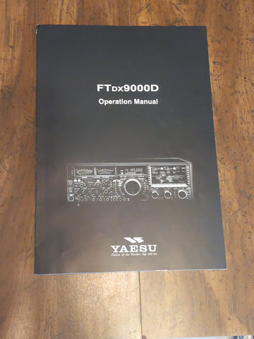 OEM Yaesu FTDX9000D Operation Manual, Clean, Nice Manual