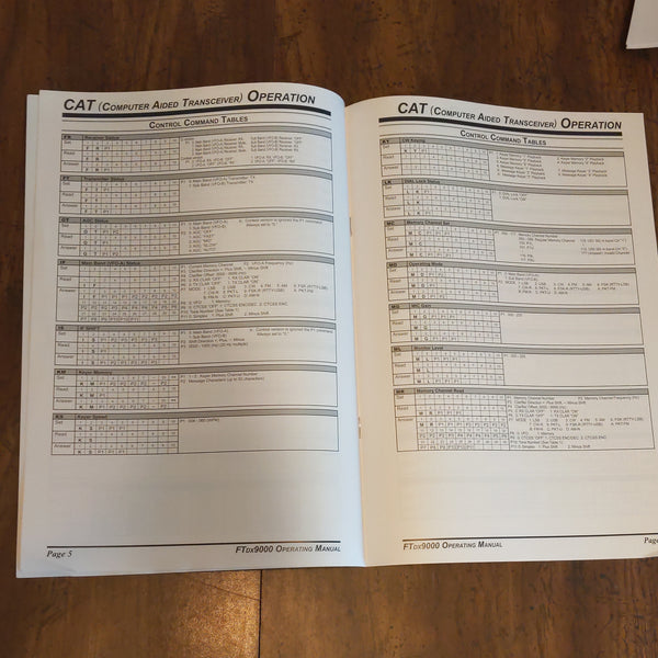 OEM Yaesu FTdx9000 CAT Operation Reference Book