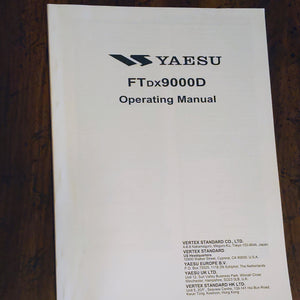 OEM Yaesu FTdx9000D Operating Manual, Clean, Nice, See Photos