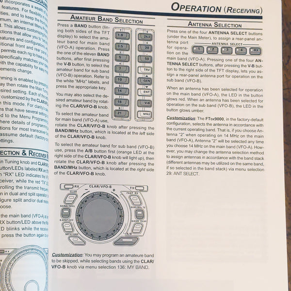 OEM Yaesu FTdx9000D Operating Manual, Clean, Nice, See Photos