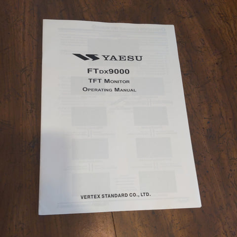 OEM Yaesu FTdx9000 TFT Monitor Operating Manual, Clean