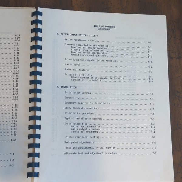 Zetron Model 38A Repeater Tone Panel Instruction Manual, 150+ Pages