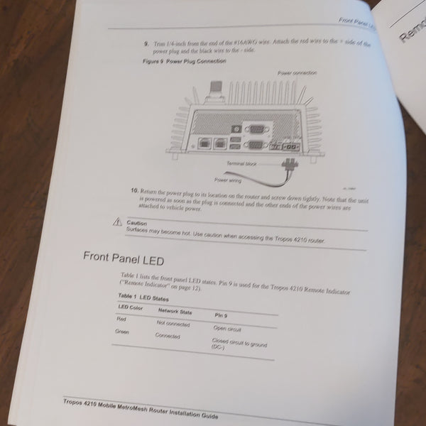 Tropos Network Mobile Metromesh Router Install Guide